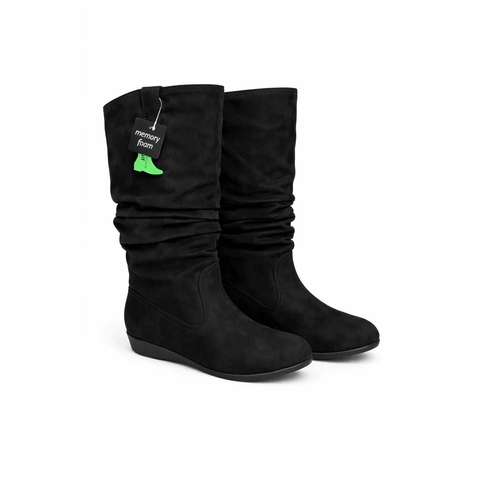 Arizona Jean Co Faux Suede Slouch Boots - Gomix Brands Outlet